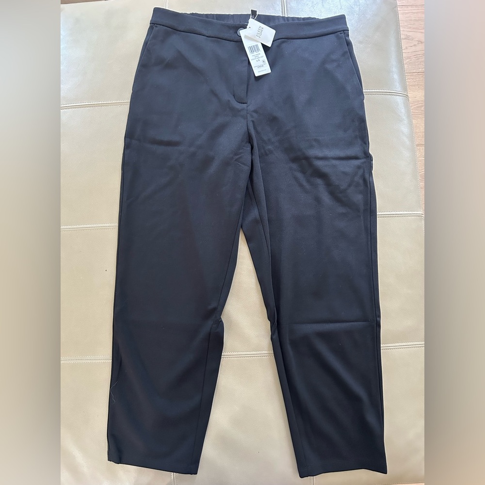NWT Eileen Fisher Slouchy Ankle in Black Pants size L